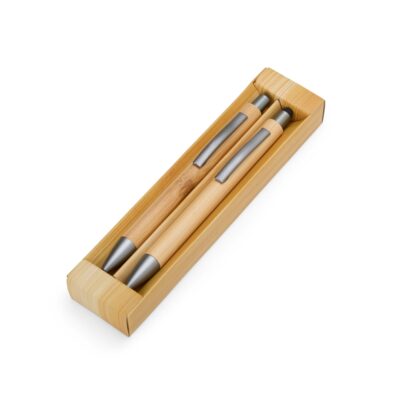 Kit Ecológico Caneta e Lapiseira Bambu – Ref 08251