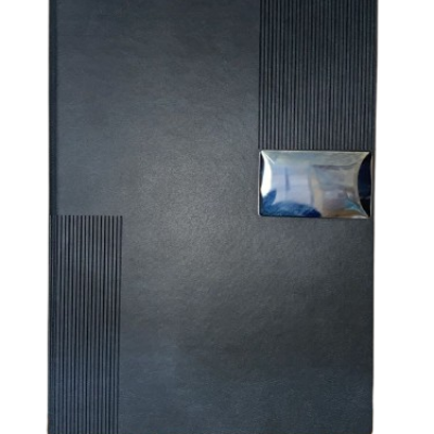 Bloco moleskine c/placa 14×21 cm – Ref AA8008