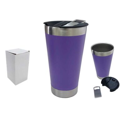 Copo Térmico 500ml com Abridor ROXO – 18645P