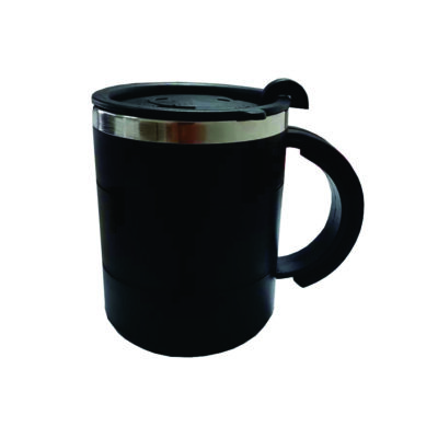 Caneca Inox 400 ml PRETA – Ref 1418